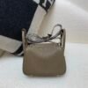 Top Handmade Lindy Price 19CM 8C Gri Elephant Swift Leather Silver Hardware