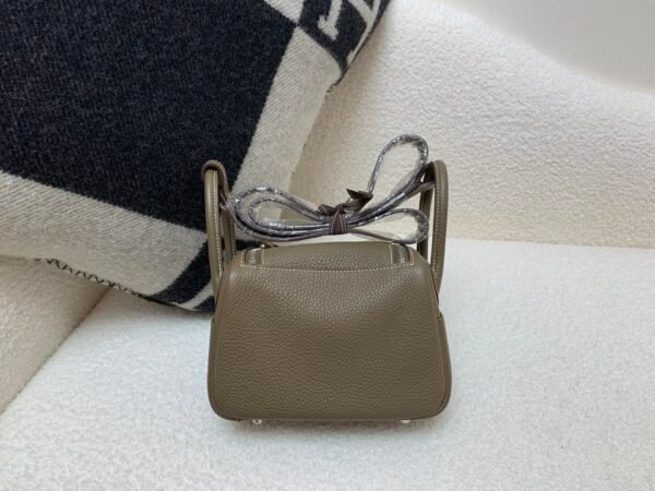 Top Handmade Lindy Price 19CM 8C Gri Elephant Swift Leather Silver Hardware