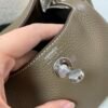 Top Handmade Lindy Price 19CM 8C Gri Elephant Swift Leather Silver Hardware