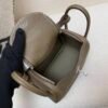 Top Handmade Lindy Price 19CM 8C Gri Elephant Swift Leather Silver Hardware