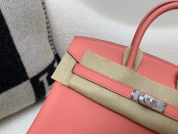 Full Handmade Birkin 25cm U5 Rose eLipstick Togo Leather SHW