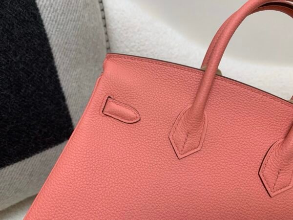 Full Handmade Birkin 25cm U5 Rose eLipstick Togo Leather SHW