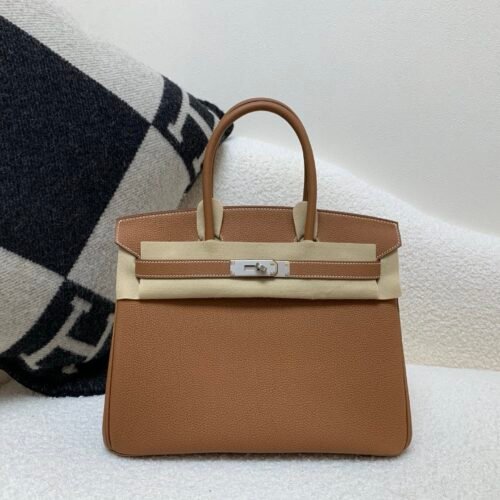 wsxc1764263372566_0 Original Quality Birkin 30CM Ck37 Togo Leather Silver Hardware