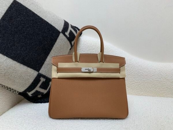 wsxc1764263372566_0 Original Quality Birkin 30CM Ck37 Togo Leather Silver Hardware