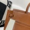 Top Handmade Birkin 35CM Canvas Barenia faubourg Silver Hardware CK37