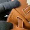 Top Handmade Birkin 35CM Canvas Barenia faubourg Silver Hardware CK37