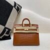 Global Sale Alligator Skin Birkin 20CM CK37 Gold Hardware