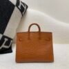 Global Sale Alligator Skin Birkin 20CM CK37 Gold Hardware