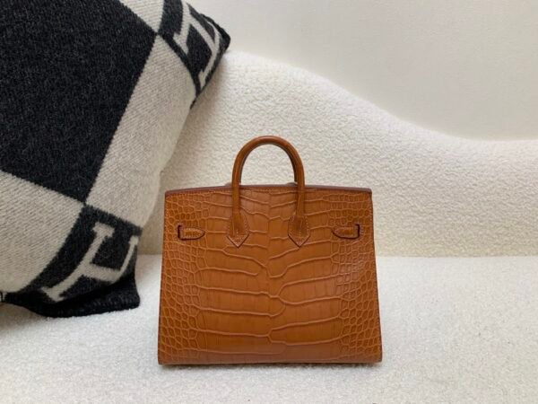 Global Sale Alligator Skin Birkin 20CM CK37 Gold Hardware