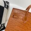 Global Sale Alligator Skin Birkin 20CM CK37 Gold Hardware