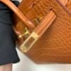 Global Sale Alligator Skin Birkin 20CM CK37 Gold Hardware