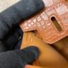 Global Sale Alligator Skin Birkin 20CM CK37 Gold Hardware