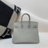 Birkin Touch 25CM 80 Gris Perle Alligator/ Swift Leather Silver Hardware