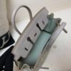 Birkin Touch 25CM 80 Gris Perle Alligator/ Swift Leather Silver Hardware
