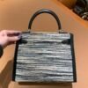 Vibrato Kelly 25CM Global sale 89 Nior Box Leather Sheep cut skin New style