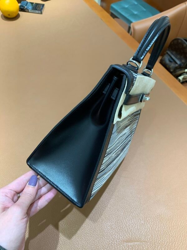 Vibrato Kelly 25CM Global sale 89 Nior Box Leather Sheep cut skin New style