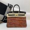 Vibrato Birkin 35cm Sheep cut skin Box Leather 46 Ebene Gold Hardware Full Handmade