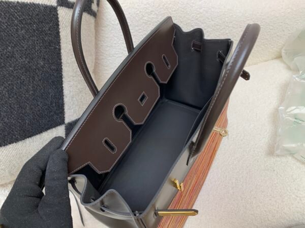 Vibrato Birkin 35cm Sheep cut skin Box Leather 46 Ebene Gold Hardware Full Handmade
