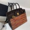 Vibrato Birkin 35cm Sheep cut skin Box Leather 46 Ebene Gold Hardware Full Handmade