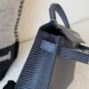 USA Shipping Mini Kelly 19CM 8F Etain Lizard Leather Silver Hardware