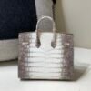 wsxc1765831239812_1 Full Handmade Birkin 20CM 01 Himalayan Alligator Leather Silver Hardware