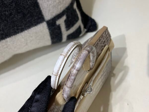 wsxc1765831239812_5 Full Handmade Birkin 20CM 01 Himalayan Alligator Leather Silver Hardware