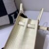 Top Handmade Birkin 20CM Y1 Vanille Alligator Gold Hardware