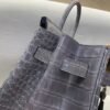 Birkin 35CM 81 Gris Tourterelle Shinny Porosus Leather Silver Hardware Top Quality