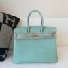 wsxc1766066308059_0 France Delivery Birkin 35CM 6U Vert D’Eau Porosus Leather Gold Hardware