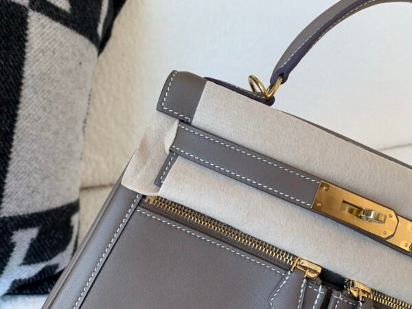 Dubai Delivery Kelly Lakis 18 Etoupe Swift Leather Full Handmade bags
