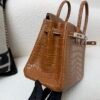 Full Handmade Birkin 25cm Ck37 Gold Alligator Leather SHW