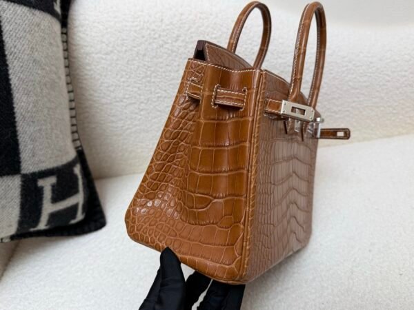 Full Handmade Birkin 25cm Ck37 Gold Alligator Leather SHW