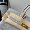 Birkin 25cm Alligator Leather 80 Pearl Grey (Gris Perle) USA Shipping