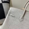 Birkin 25cm Alligator Leather 80 Pearl Grey (Gris Perle) USA Shipping