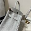 Birkin 25cm Alligator Leather 80 Pearl Grey (Gris Perle) USA Shipping