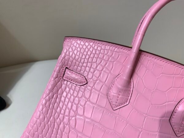 wsxc1766073142613_3 Full Handmade Birkin 25cm 5P Pink Alligator Leather SHW Original Package