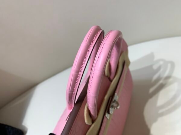 wsxc1766073142613_4 Full Handmade Birkin 25cm 5P Pink Alligator Leather SHW Original Package