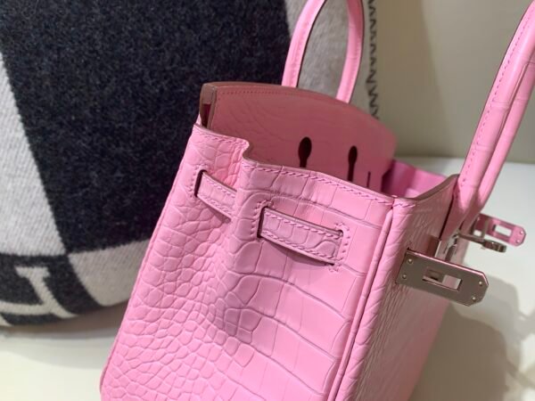 wsxc1766073142613_6 Full Handmade Birkin 25cm 5P Pink Alligator Leather SHW Original Package
