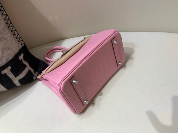 wsxc1766073142613_8 Full Handmade Birkin 25cm 5P Pink Alligator Leather SHW Original Package