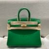 Birkin 25cm 1k Bamboo Togo Leather Handle bag sale Gold hardware