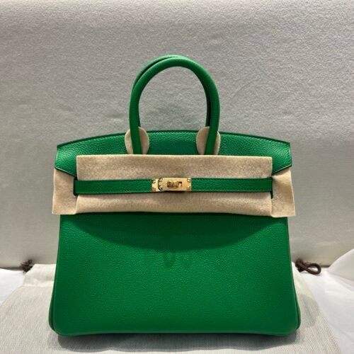 Birkin 25cm 1k Bamboo Togo Leather Handle bag sale Gold hardware