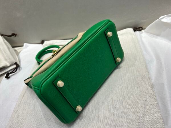 Birkin 25cm 1k Bamboo Togo Leather Handle bag sale Gold hardware