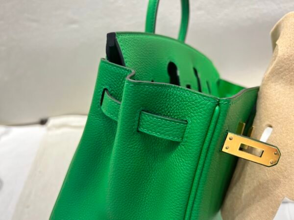 Birkin 25cm 1k Bamboo Togo Leather Handle bag sale Gold hardware