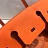 Top Quality Birkin 25cm 93 Orange Silver Hardware Birkin Price Togo Leather