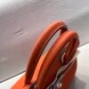 Top Quality Birkin 25cm 93 Orange Silver Hardware Birkin Price Togo Leather