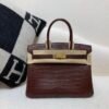 Original Quality Birkin 30CM Porosus Leather Gold Hardware 0G Rouge Sellier