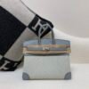 New customization Birkin 25cm 8U Bleu Glacier Swift Leather/ Canvas Silver Hardware