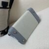 New customization Birkin 25cm 8U Bleu Glacier Swift Leather/ Canvas Silver Hardware