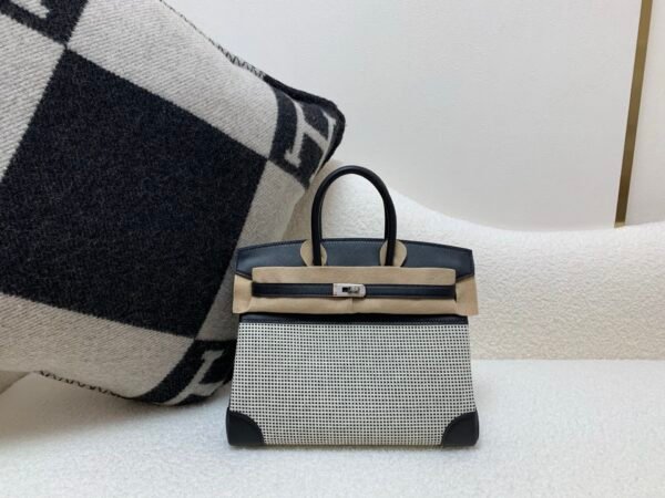 wsxc1767030903294_0 Birkin 25cm 1:1 to make waffle 89 Nior Swift Leather/ Canvas Global shipping