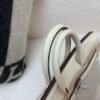 Top Handmade Birkin 25cm I2 Nata Swift Leather/ Canvas Silver Hardware